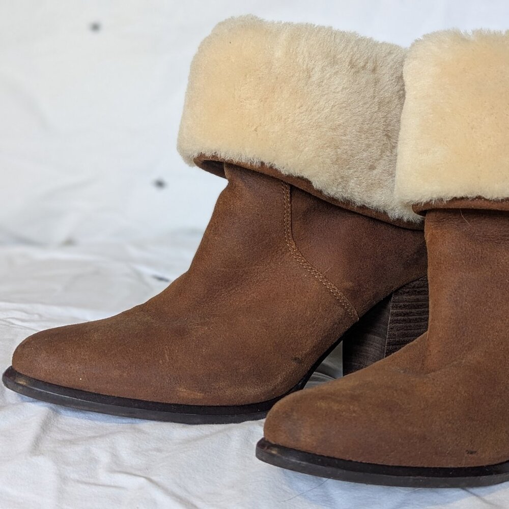 UGG Layna Chestnut Suede Boots